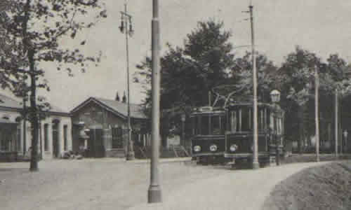 Trams bij het Station Staatsspoor Enschede